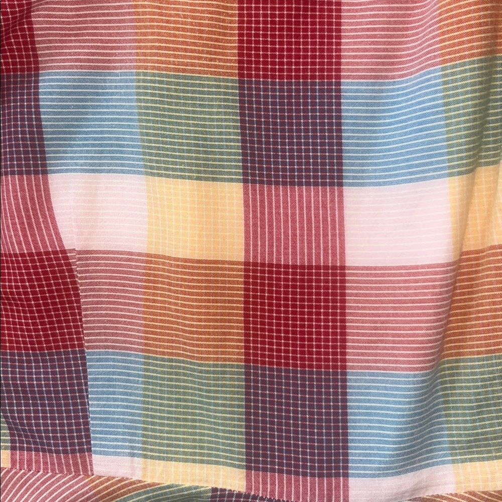 LL Bean Madras plaid A-line or sheath dress Size 8 - Picture 5 of 9